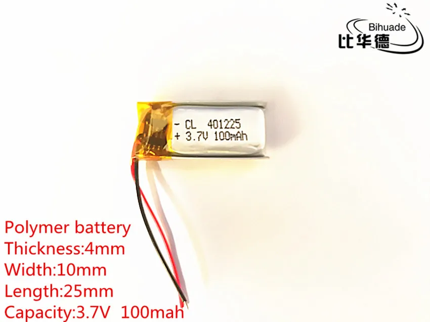 

10pcs 3.7V,100mAH,401025 PLIB; polymer lithium ion / Li-ion battery for GPS,mp3,mp4,mp5,dvd,bluetooth,model toy mobile bluetooth