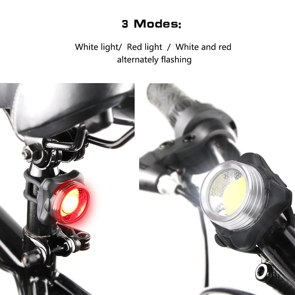 Велосипедный задний светильник, водонепроницаемый задний светильник для верховой езды, белый, красный светодиодный usb зарядный фонарь на горной велосипед, велосипедный светильник, велосипедный задний фонарь