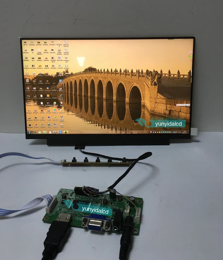 12.5inch 1920*1080 NTSC Original FHD IPS N125HCE-GN1 GPA LCD screen displayProt HDMI+VGA Driver Board LCD Module screen PS4 PRO