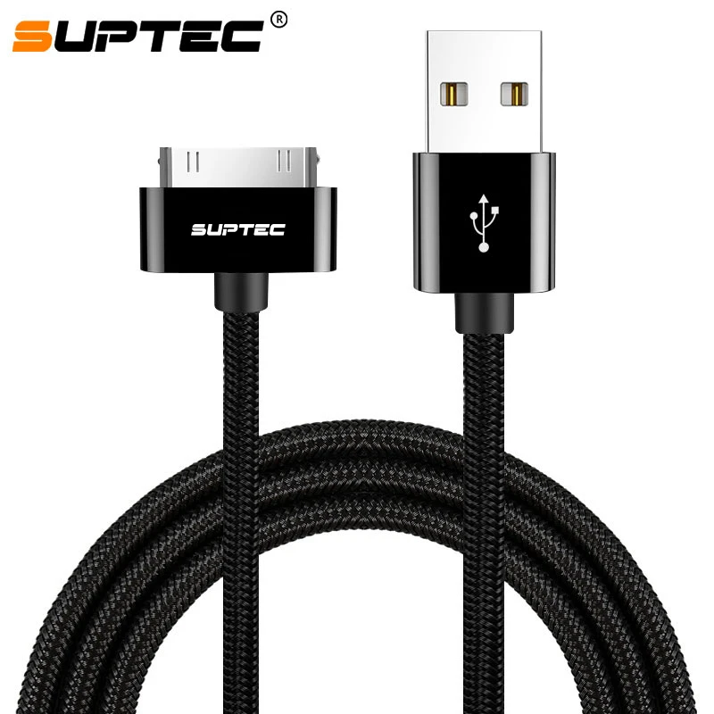 

SUPTEC 2M 3M USB Cable for iPhone 4S 4 S 3GS iPad 1 2 3 iPod Nano itouch Fast Charging Data Sync 30 Pin USB Charger Adapter Cord