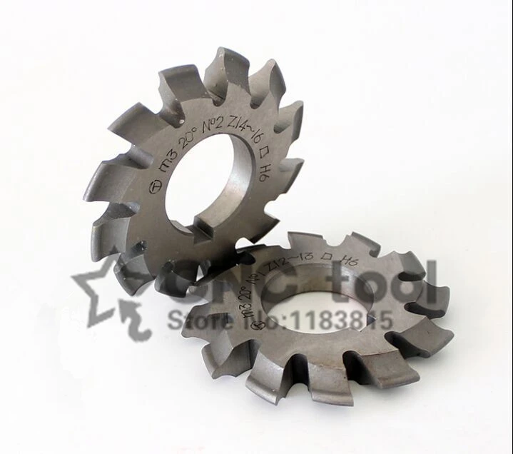

Free shipping 1PCS M6 Modulus PA20 degrees NO.1-NO.8 HSS Gear Milling cutter Gear cutting tools