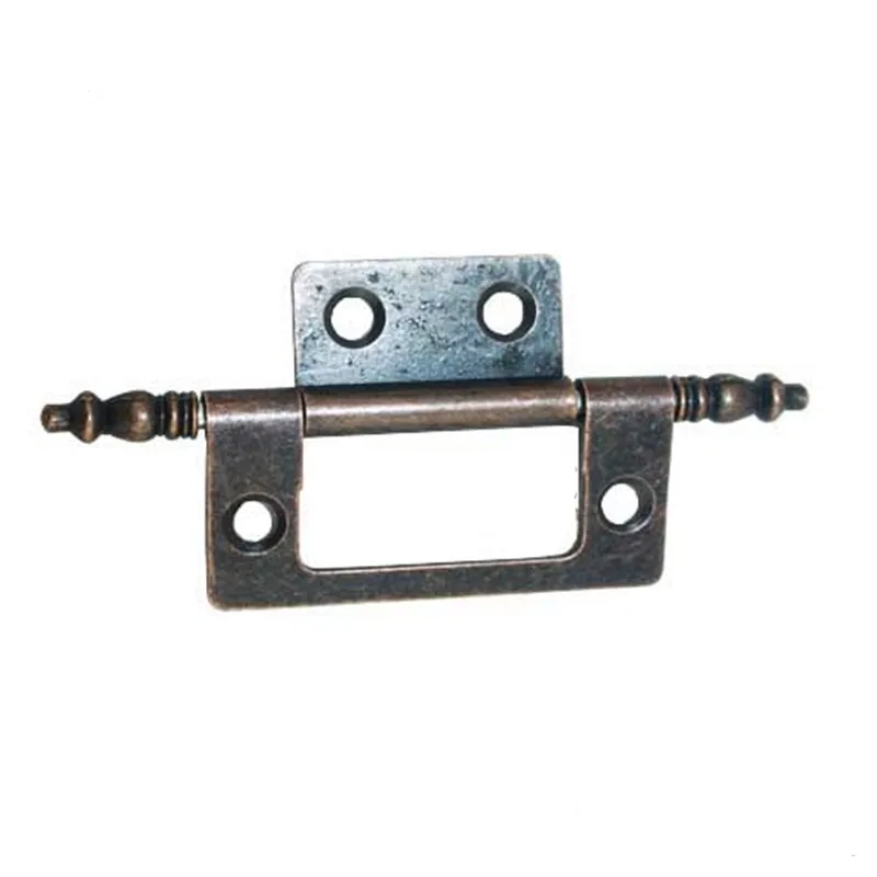 Red Bronze Tone Cabinet Door Luggage Crown Hinge,Wooden Box Decor,Furniture Decoration,Antique Vintage Old Style,85*24mm,2pcs