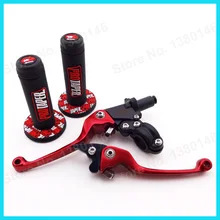Мягкие резиновые рукоятки для рук Pit Dirt Bike+ красный ASV складные сцепные рычаги MX мотокросса TTR
