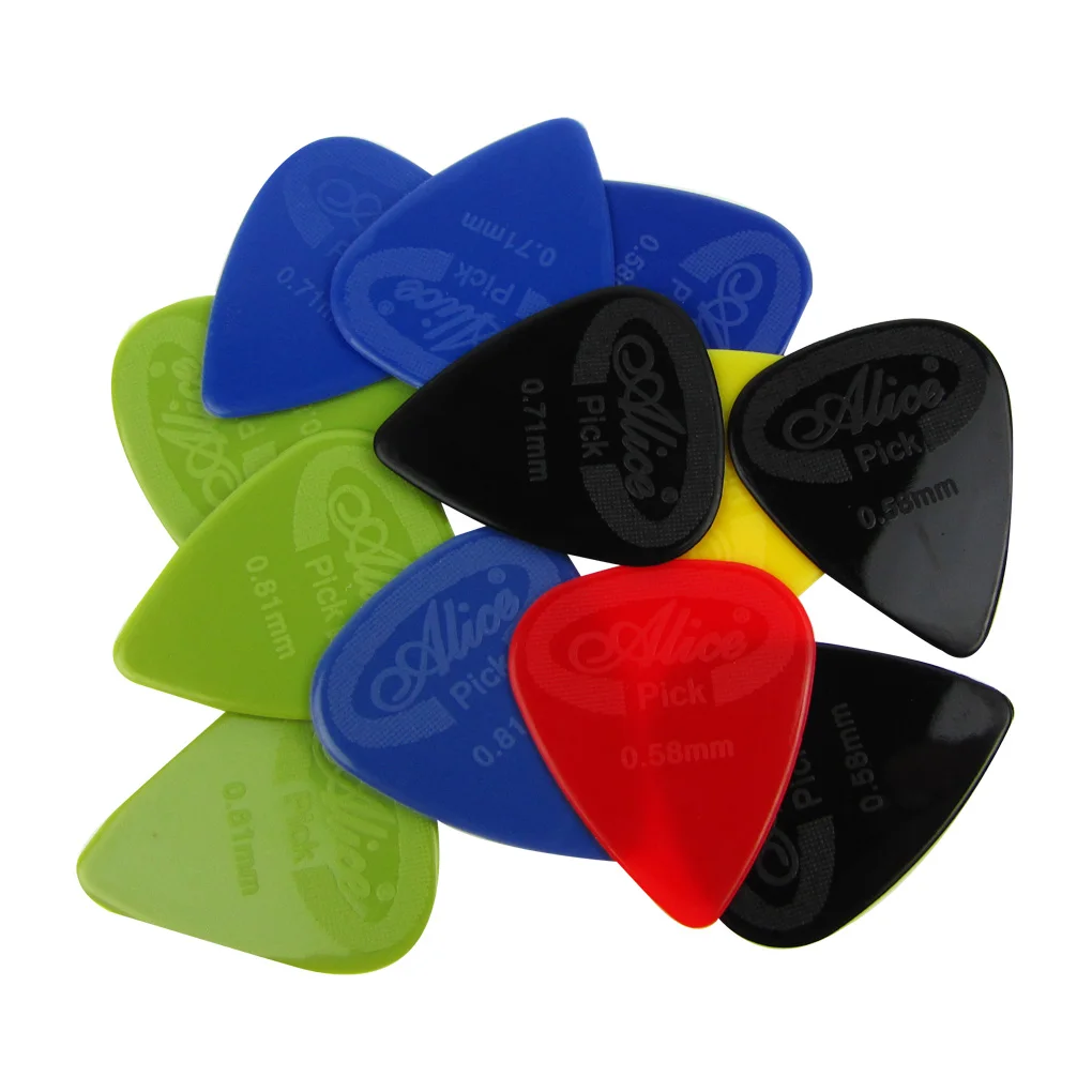 12Pcs/Pack Nylon Guitar Pick Guitarra 0.58 to 0.81mm Acoustic Electric