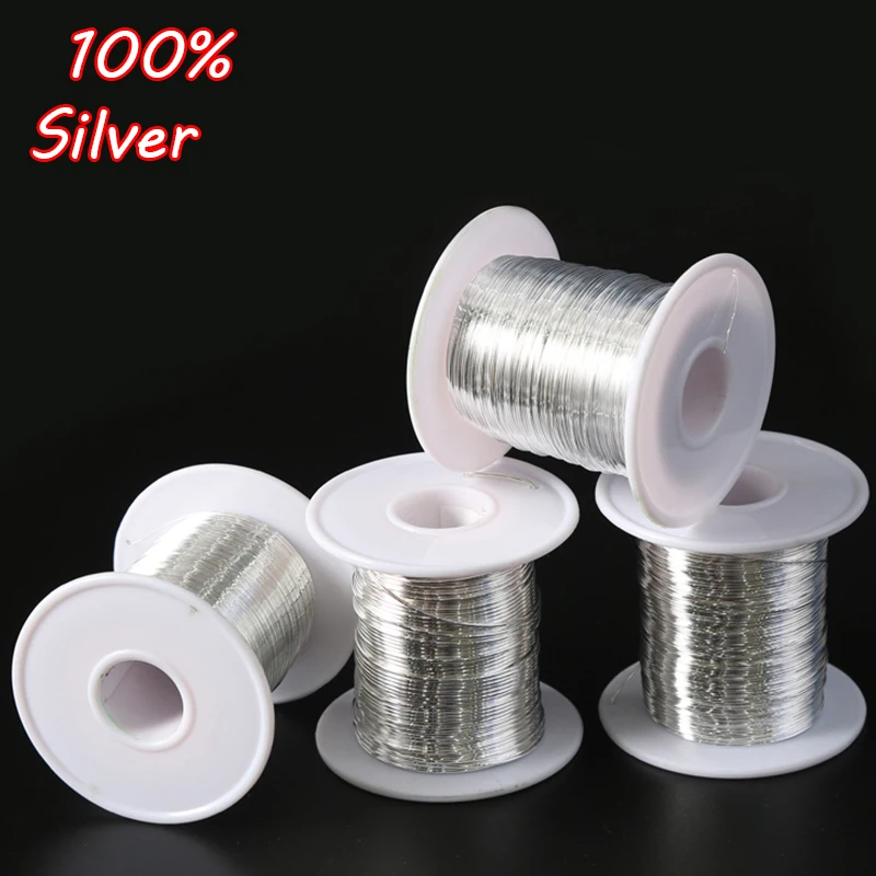1 м S925 стерлингового серебра серебряные провода DIY ювелирных серебряной проволоки аксессуары