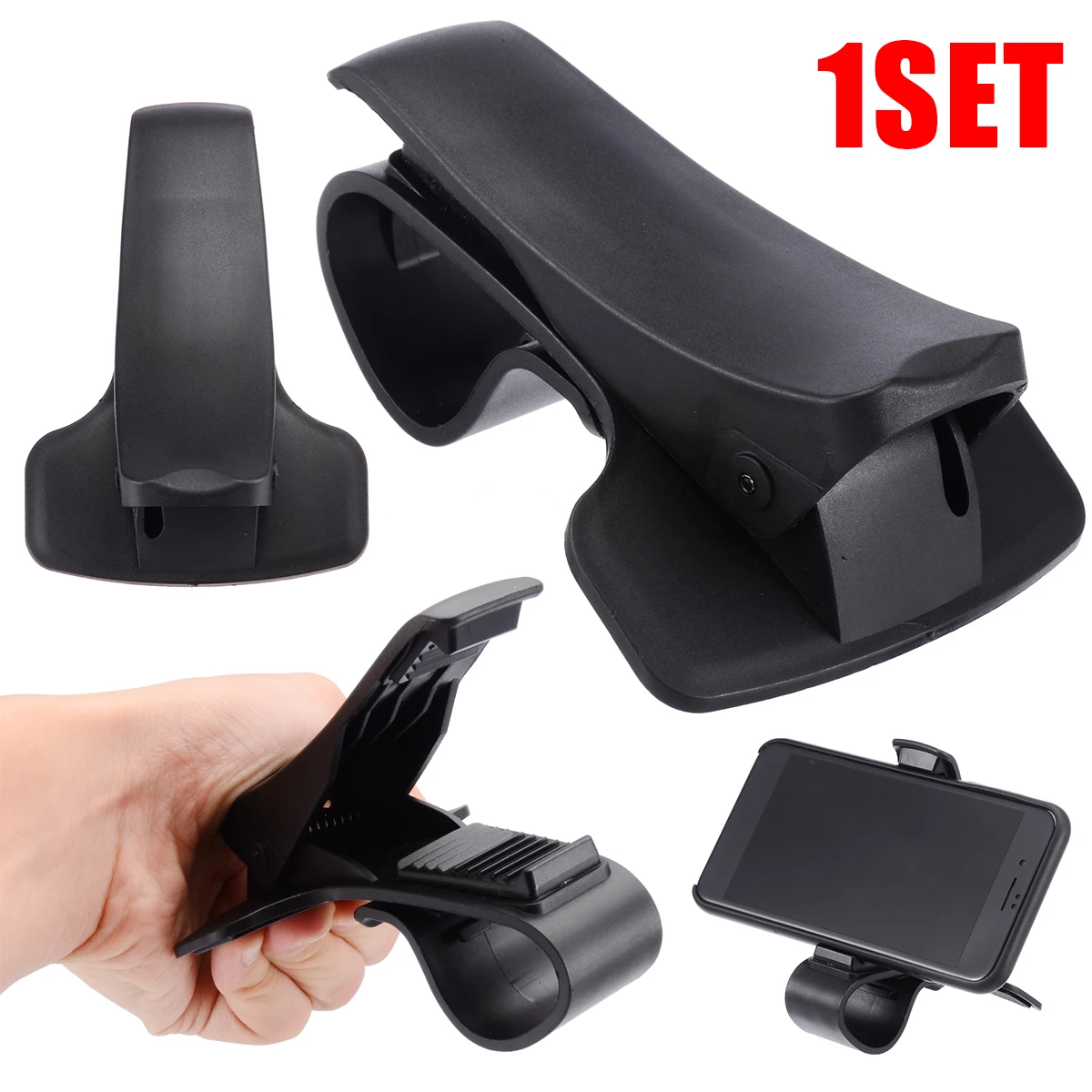Treyues Universal Car Dashboard Mount Holder Stand Clamp Clip For Smartphone GPS Cell Phone Holder Mount