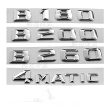 

3D Abs Car Rear Trunk Emblem Badge 3D Chrome Letters Logo for Mercedes Benz B180 B200 B260 Tail Sticker