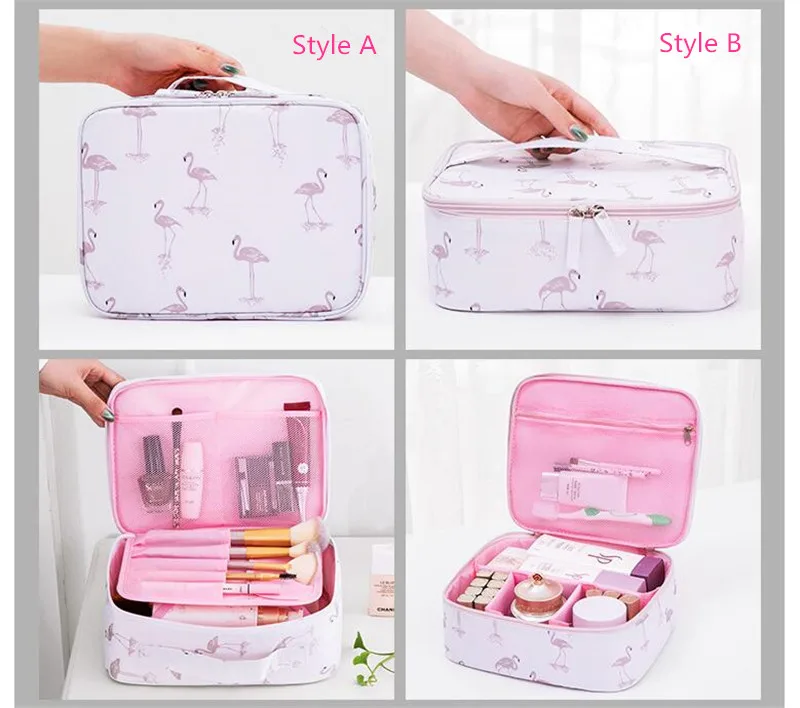 Женская дорожная сумка, модная упаковка, кубики, сумка-Органайзер для путешествий, косметичка для хранения, печать, переносная упаковка для