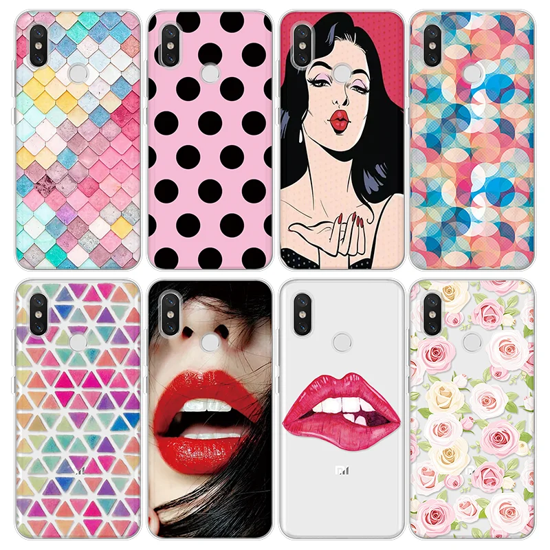 

Red Lip TPU Coque For Xiaomi Redmi 5 Plus Note 5A 5 Pro 4 4A 6 6A 5X 6X 3 4X Fundas For Xiaomi Mi A1 A2 Pocophone F1 Case Cover