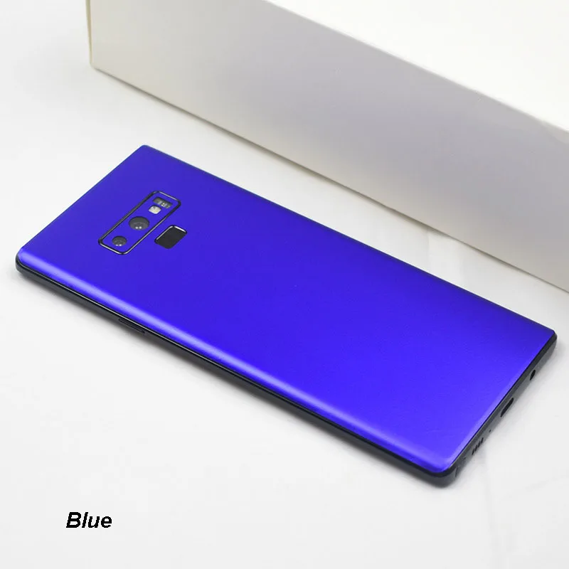 3D Carbon Fiber Skins Protective Film Wrap Skin Phone Back Paste Protective Film Sticker For SAMSUNG Note 9 Pure Color Sticker (10)