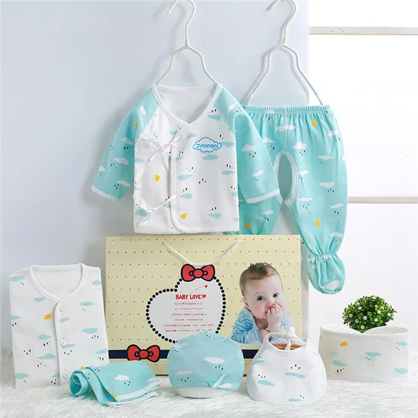 Комплект одежды для новорожденных 0-3 месяцев, хлопок, 4 сезона, нижнее белье с рисунком для маленьких мальчиков и девочек, одежда для младенцев Cyy183
