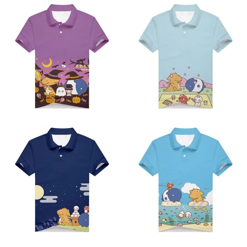 

Anime How to Keep a Mummy Polo Shirt 3D Print Men's Sport Teenager golf shirt Short Sleeve Unisex Summer tennis shirt Tops Tees