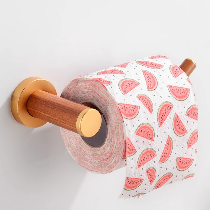 Держатель для туалетной бумаги, Деревянный алюминиевый держатель для бумажных полотенец, креативный держатель для рулонной бумаги, Настенная ткань для ванной, вешалка для рулона