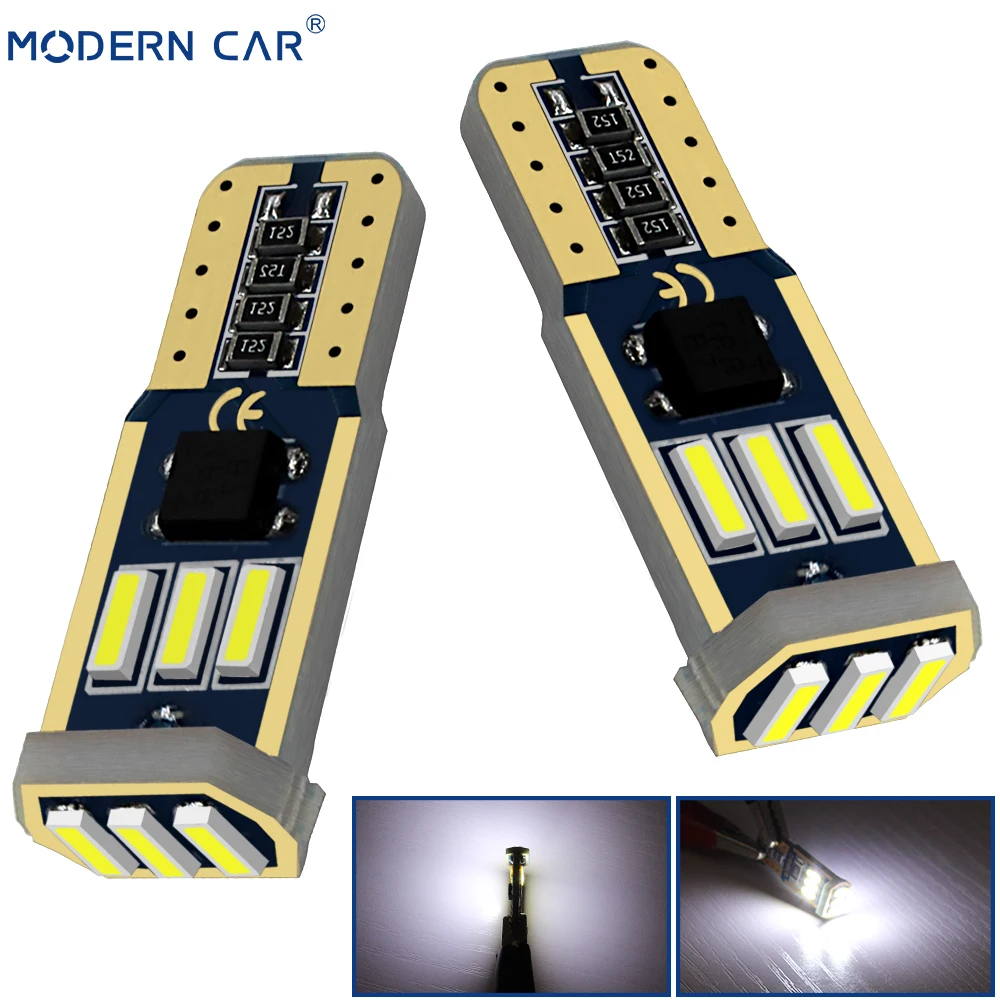 

MODERN CAR T10 4014 LED Lamp Car Wedge Interior Lighting Dome Reading Light 9SMD 194 168 W5W Auto Parking Bulbs Turn Side Lamps