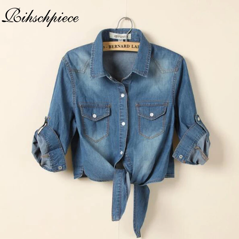 

Rihschpiece 2018 Oversize 3XL Jeans Jacket Women Vintage Denim Jackets Basic Coat Female Pocket Jacket RZF1219