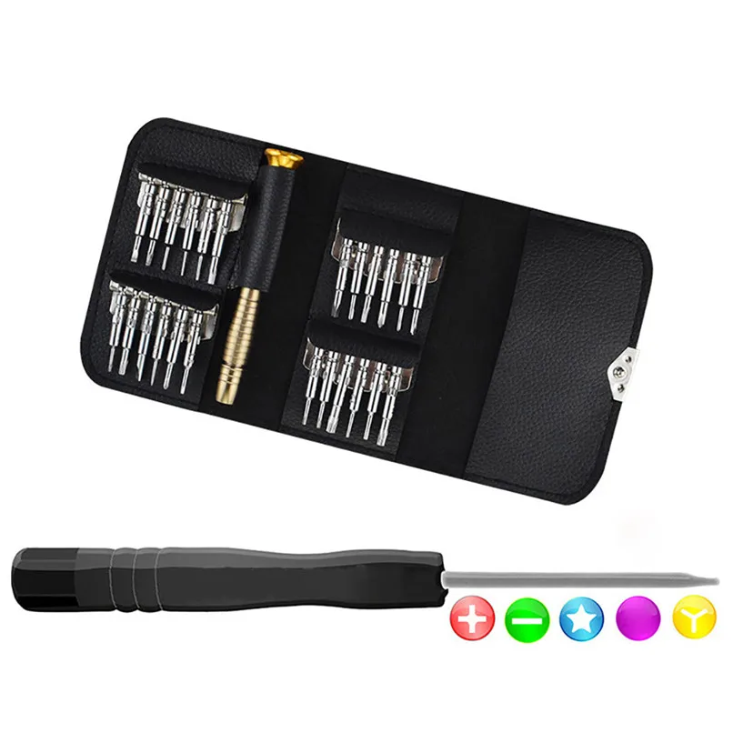 25 In 1 Cell Phones Opening Pry Mobile Phone Repair Tool Kit Screwdriver Set For Iphone 6s plus Samsung Accessory Bundles H35 (7)