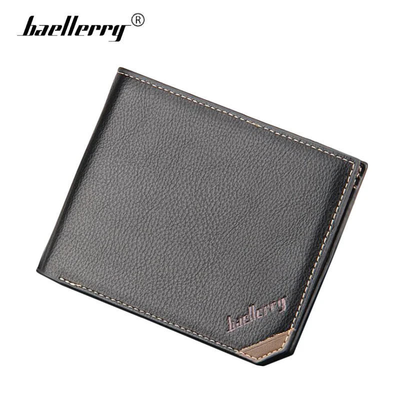 

Baellerry Leather Mens Wallets for Money and Cards Portomonee Men's Wallet Short Perse High Quality Male Purse Brand Slim Walet