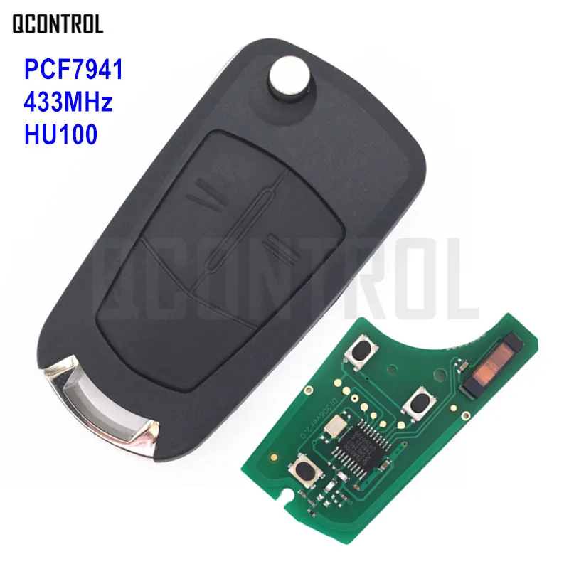 QCONTROL Автомобильный Дистанционный ключ G1-AM433TX подходит для Opel/Vauxhall Corsa D 2007-2012, Meriva B 2010-2013