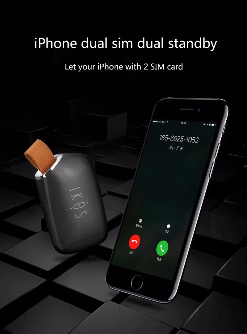 IKOS две активные sim-карты адаптер для iPhone 6 7 8 X XS MAX две sim-карты Bluetooth резервный адаптер для iPod iPad без джейлбрейка