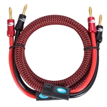 Audiophile 4mm Jack Banana Speaker Wire Cable Home Theater Multimedia Amplifier OFC Audio Cable Shielded Hifi 1M 2M 3M 5M