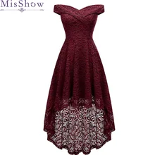 Элегантные сексуальные коктейльные платья с v-образным вырезом бордовое кружевное короткое спереди длинное сзади Свадебное платье размера плюс вечерние коктейльные платья vestido coctel