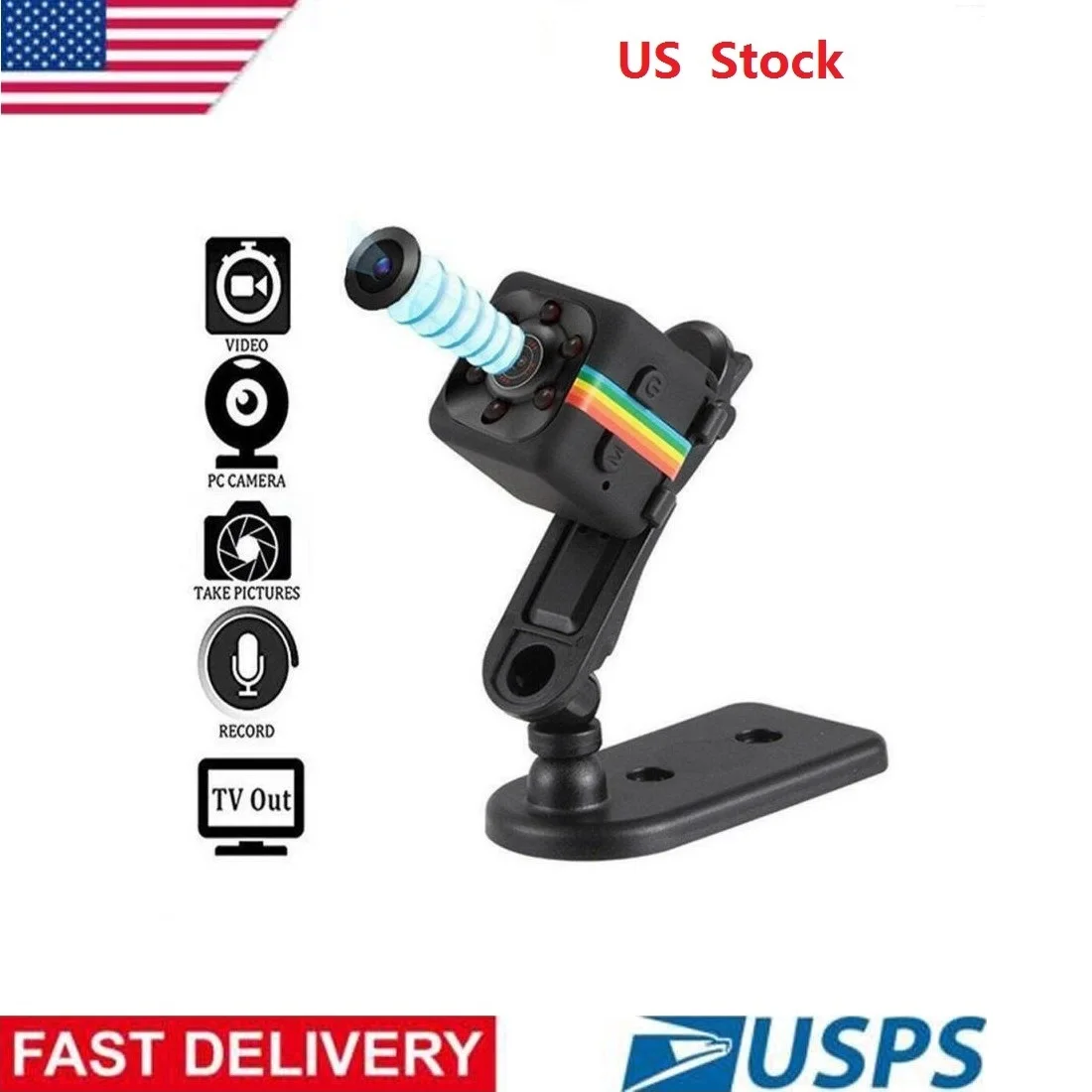 

Mini Car Dvr Camera 1080P Night Vision Video Recorder Mini Action Cam Camcorder US Stock