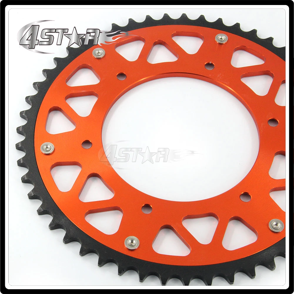 

49T Rear Chain Sprocket For KTM EXC MX SX XC MXC EXCF SXF XCF XCW LC4 SC 125 150 200 250 300 350 400 450 620 Enduro Motocross