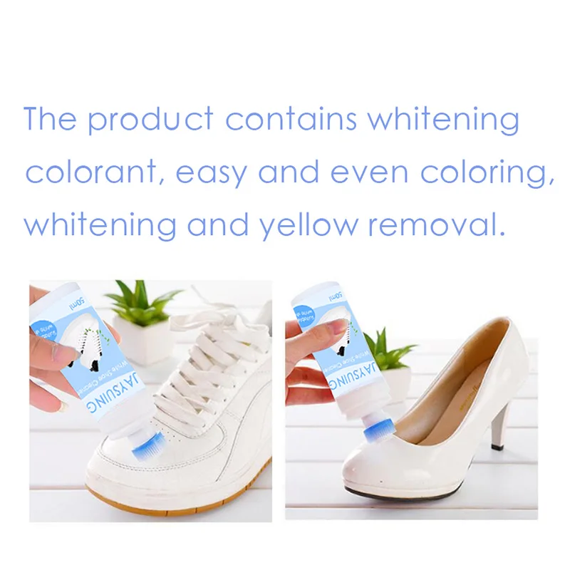 Sports Leather Canvas Shoe Whitener Cleaner Trainer Boot Clean Whitener