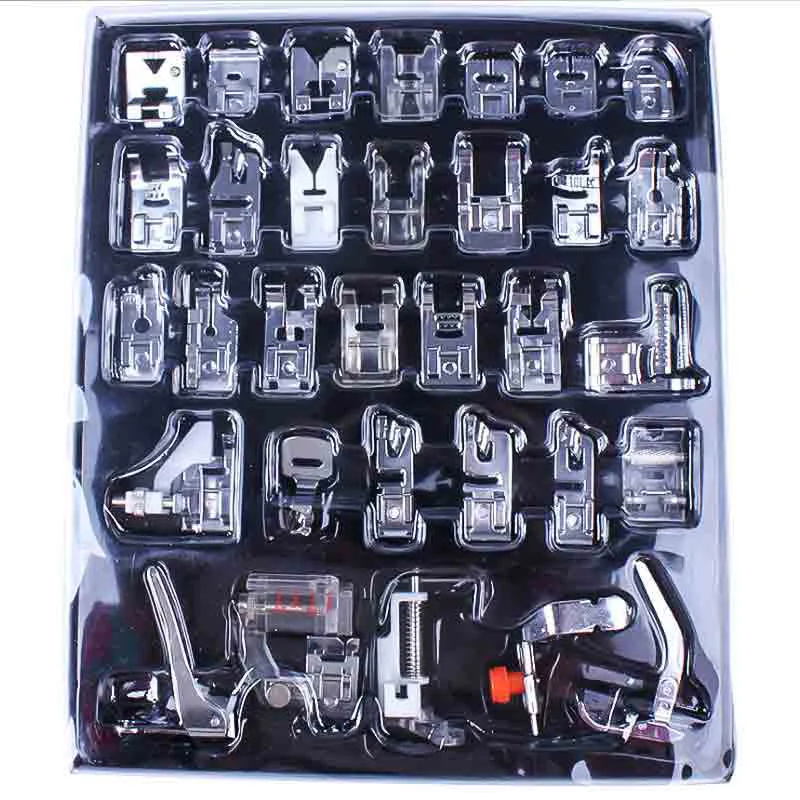 

Mini 32/42/48/52 Pcs Sewing Machine Presser Foot Knitting Machine Blind Needle Household Presser Machine Accessories