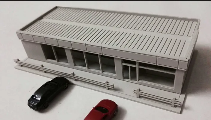 Изысканная модель 1/150 поезда в масштабе N семейная архитектурная Mart стол из