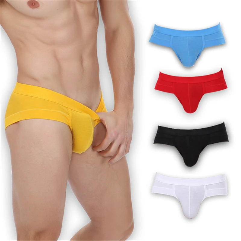 Men's underwear large size U convex modal youth sexy men's briefs low waist comfortable breathable stretch cotton underwear men Men's underwear large size U convex modal youth sexy men's briefs low waist comfortable breathable stretch cotton underwear men