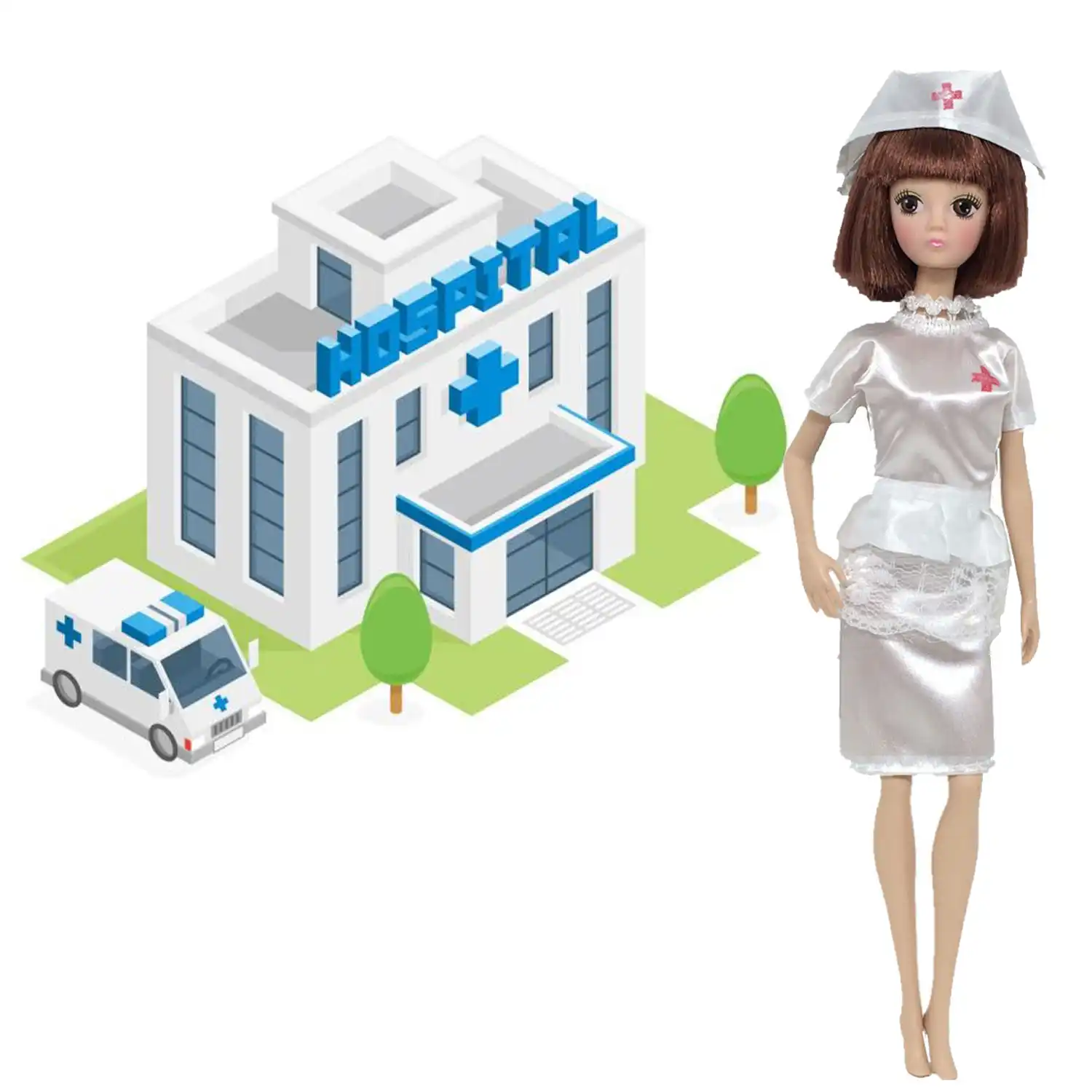 barbie nurse van