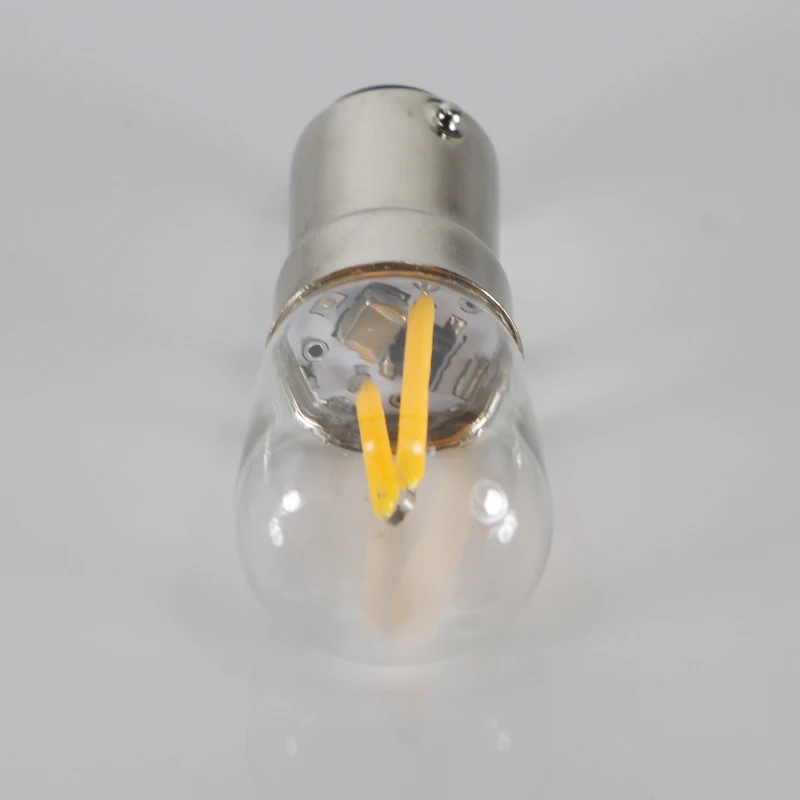 2 шт. с соломинкой B15 1,5 Вт RGB led лампочки T22 холодильник освещения 110 v 220 v стеклянная оболочка лампы накаливания 150 световой поток лампы в форме свечи лампы