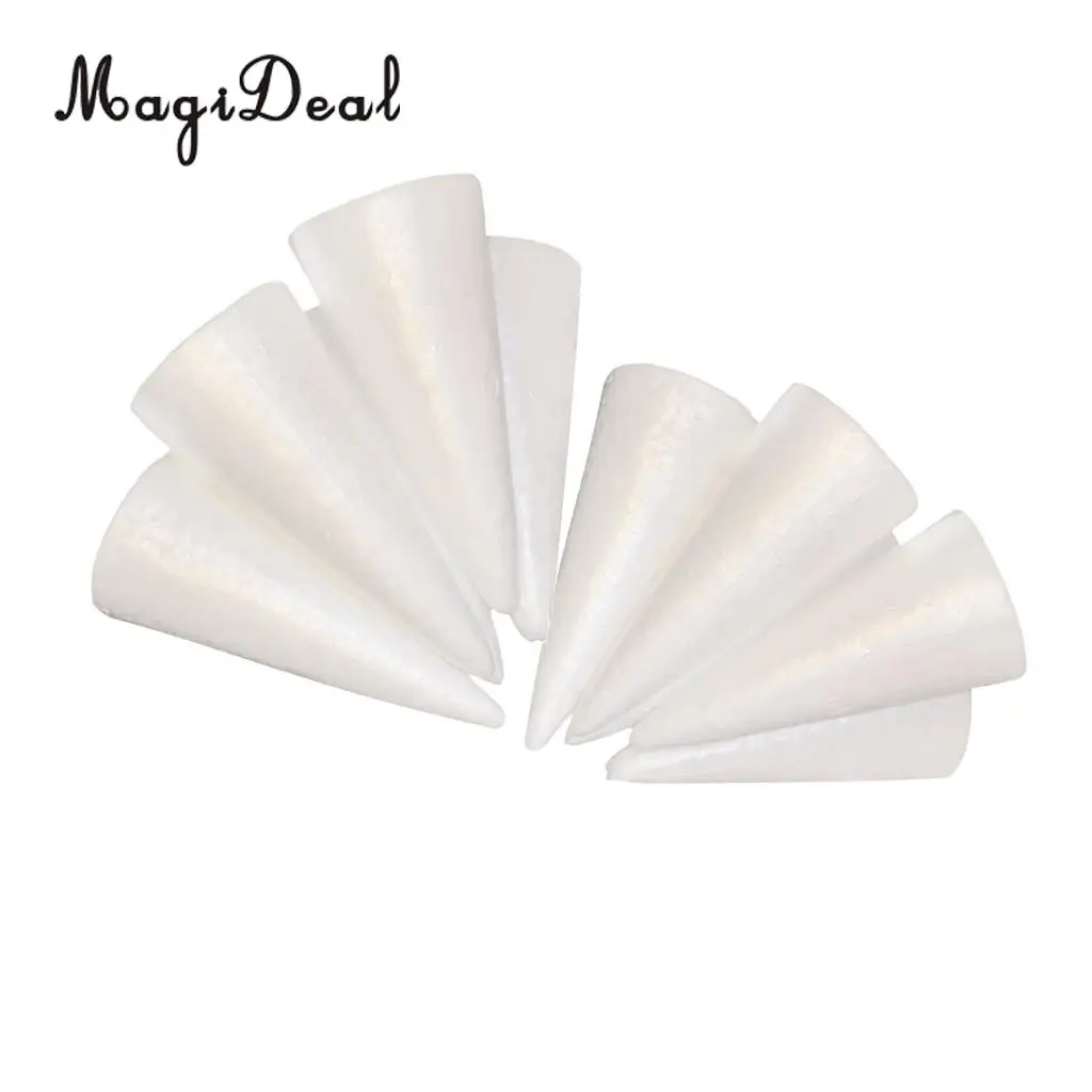 

10pcs DIY Christmas Tree Styrofoam Foam Material for Kids Craft Xmas Decoration 150mm