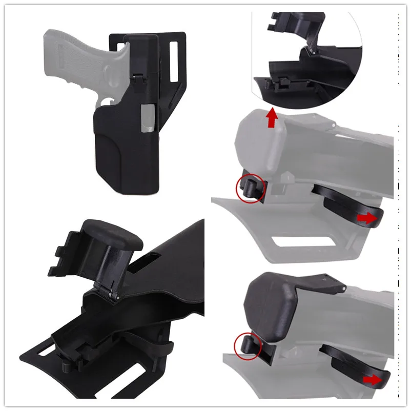 

EmersonGear Quick Release Waist Harnes Tactical Belt Holster for Glock 17 /19/22/23/25 31 32 35 37 38