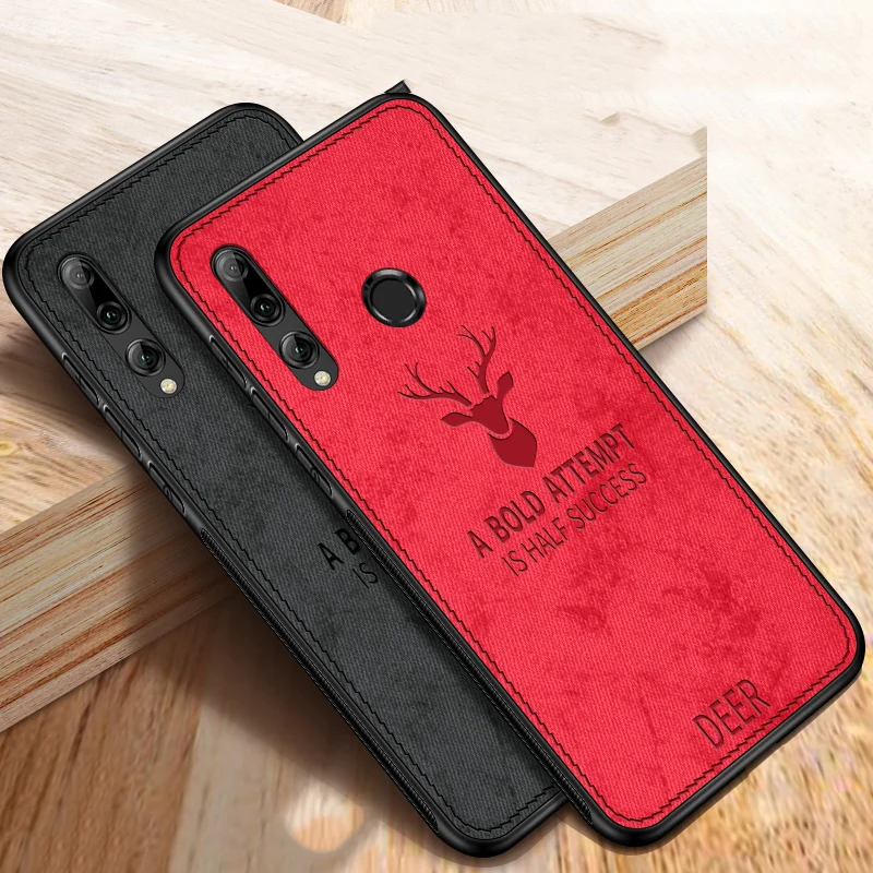 

Fabric Case for Huawei Honor 10i Classic Cloth Matte Skin Soft Hard Back Cover on for Huawei Honor 10i 2019 Phone Cases