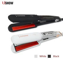 USHOW Infrared Steam Hair Straightener Professional Ceramic Ionic Straightening Iron Vapor Plate Flat Irons USHOW Infrared Steam Hair Straightener Professional Ceramic Ionic Straightening Iron Vapor Plate Flat Irons