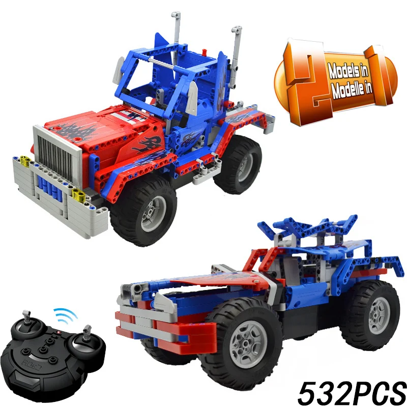 

Technic Remote Control Convoy Truck RC Police Car Building Block Brick DIY Toys for children gifts Compatible with Legoingly