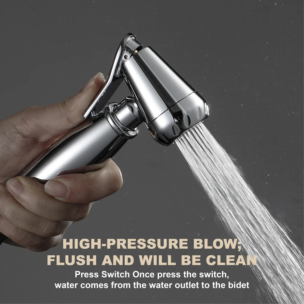 Bidet Faucet Shower Spray Shattaf Handheld Bidet Spray Shower Set Brass Toilet Sprayer Douche