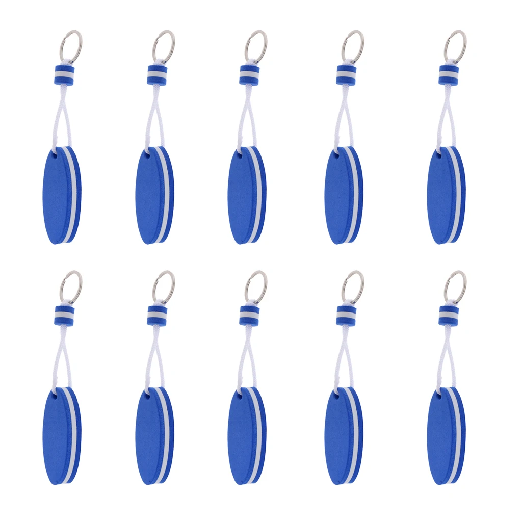 10 pcs eva foam buoyant floating charm keychain key ring