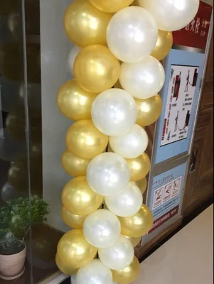12 дюймов утолщаются 2.8 г золотой шар круглый шар из латекса на день рождения Свадебная вечеринка предоставляет 100 шт./лот