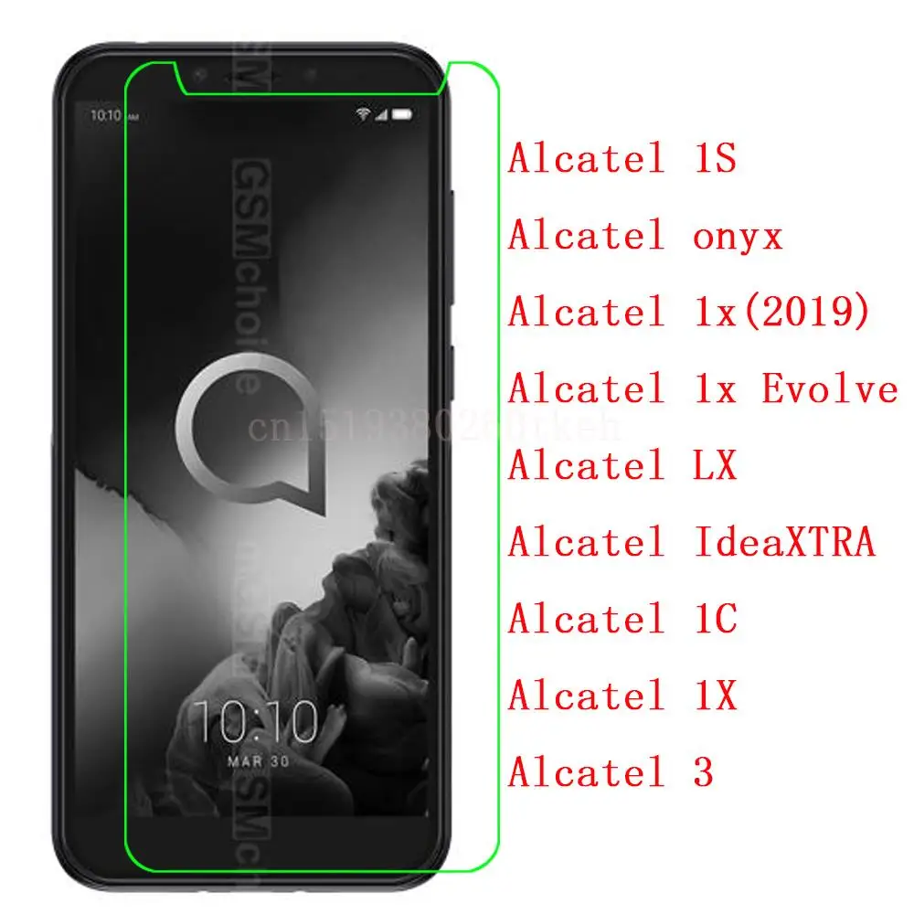 Защитное стекло для смартфона Alcatel 1S onyx 1x(2019) Evolve LX IdeaXTRA 1C 1X 3|Защитные стёкла и