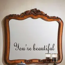 1 шт., переводная наклейка для дома, зеркальная английская пословица, настенная бумага, художественный декор, гостиная, съемная виниловая настенная бумага s, для улучшения дома