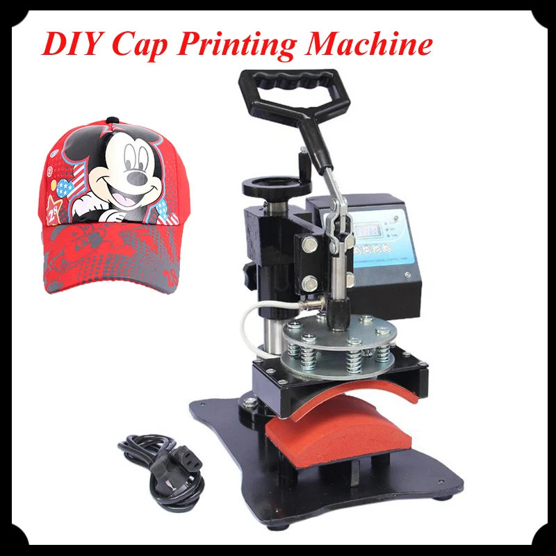 DIY Cap Printing Machine 8cm*15cm Heat Press Machine for Hat Digital