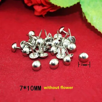 

Iron Upholstery Nail Antique Jewelry Case Box Sofa Decorative Tack Stud Pushpin Decorative Furniture Nails White,100Pcs