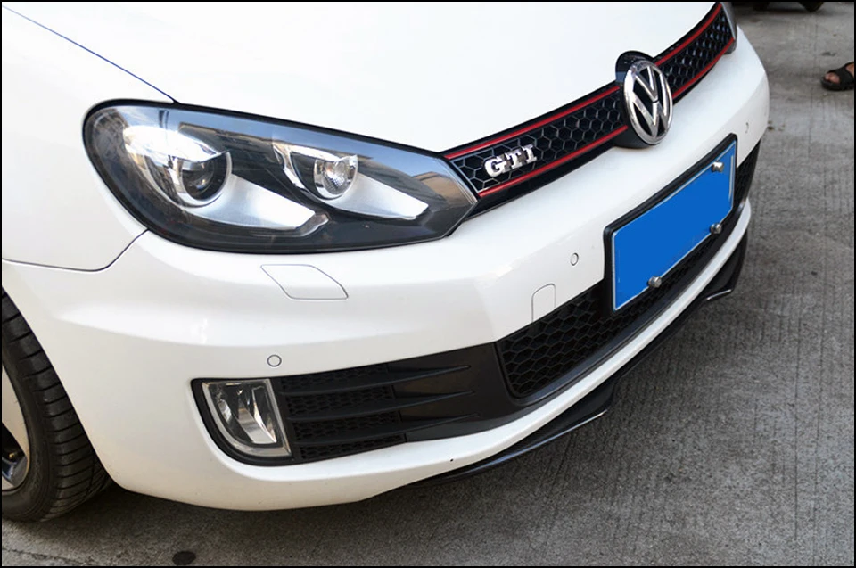 H1 стиль карбоновый передний бампер спойлер для VW Гольф VI GTI 2009-2012 golf 6 MK6 GTI cf Стайлинг передняя губа(только подходит GTI