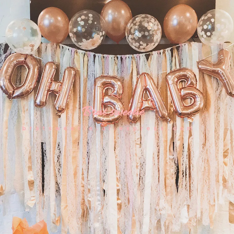 Воздушные шары из фольги с надписью OH BABY|Воздушные и аксессуары| |