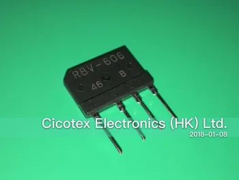 

10pcs/lot RBV-606 ZIP-4 BRIDGE DIODES RBV606 RBV 606