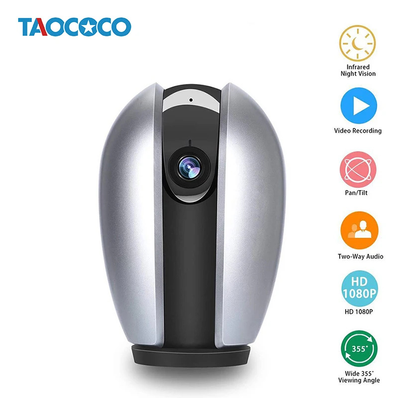 

TACOCO 1080P HD IP Camera WiFi Baby Monitor Home Security Camera Wireless Surveillance Camera IR Night Vision CCTV Camera