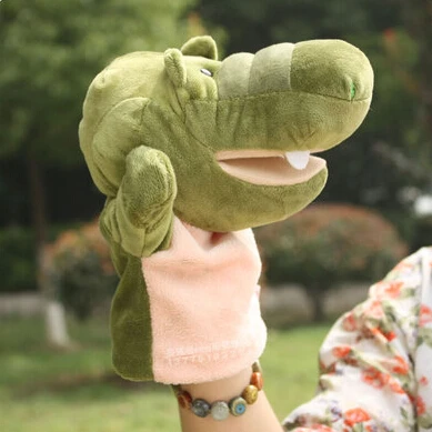 Story toy 1 шт. 25 см мультяшная собака крокодил молоко корова черепаха Плюшевые Ручные куклы Спящая игра выполнить Мягкие Детские подарок для младенцев - Цвет: crocodile
